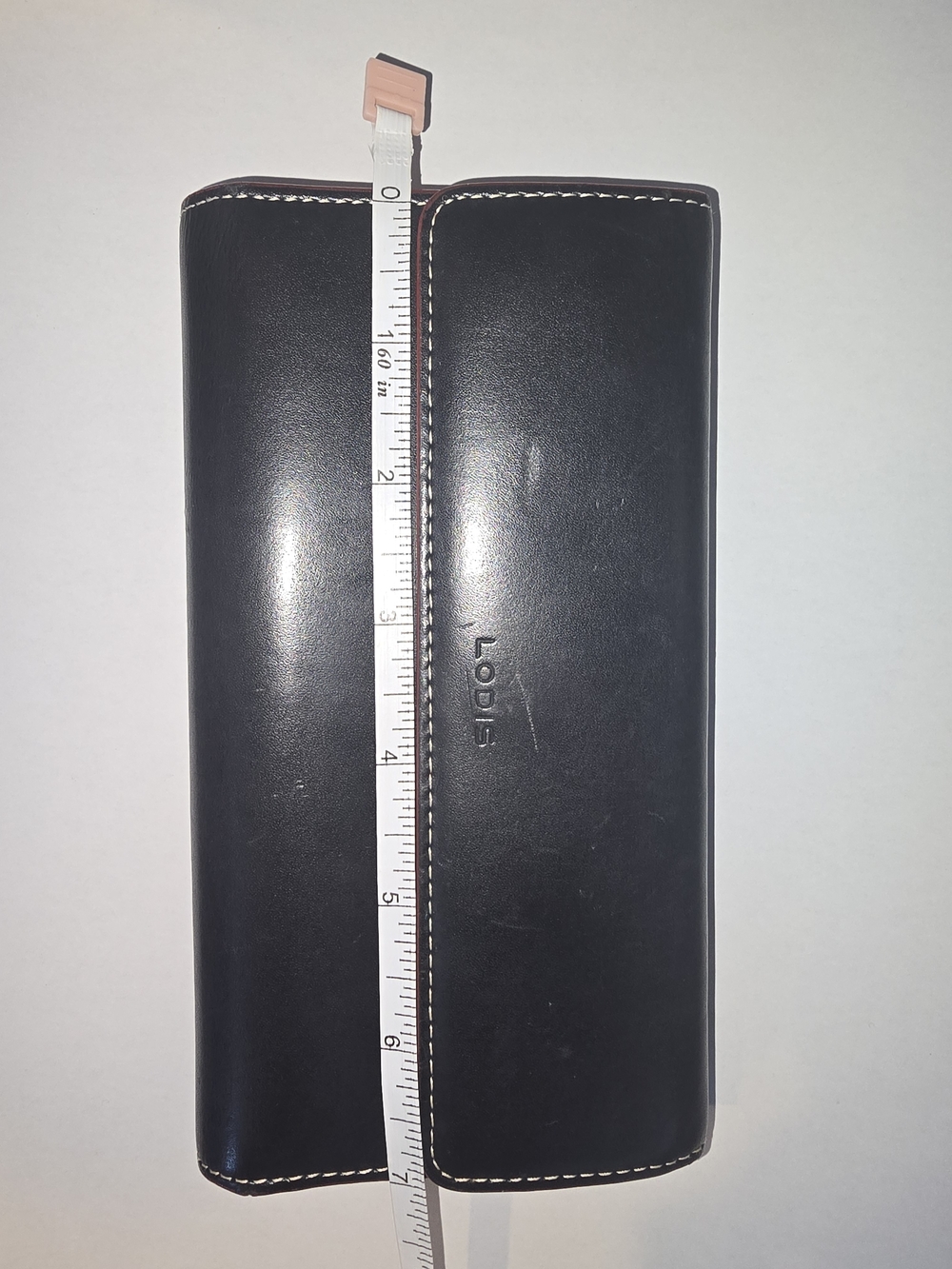 🔥 Lodis Black Leather Continental Wallet -Butter Soft- Red Interior - Picture 12 of 12